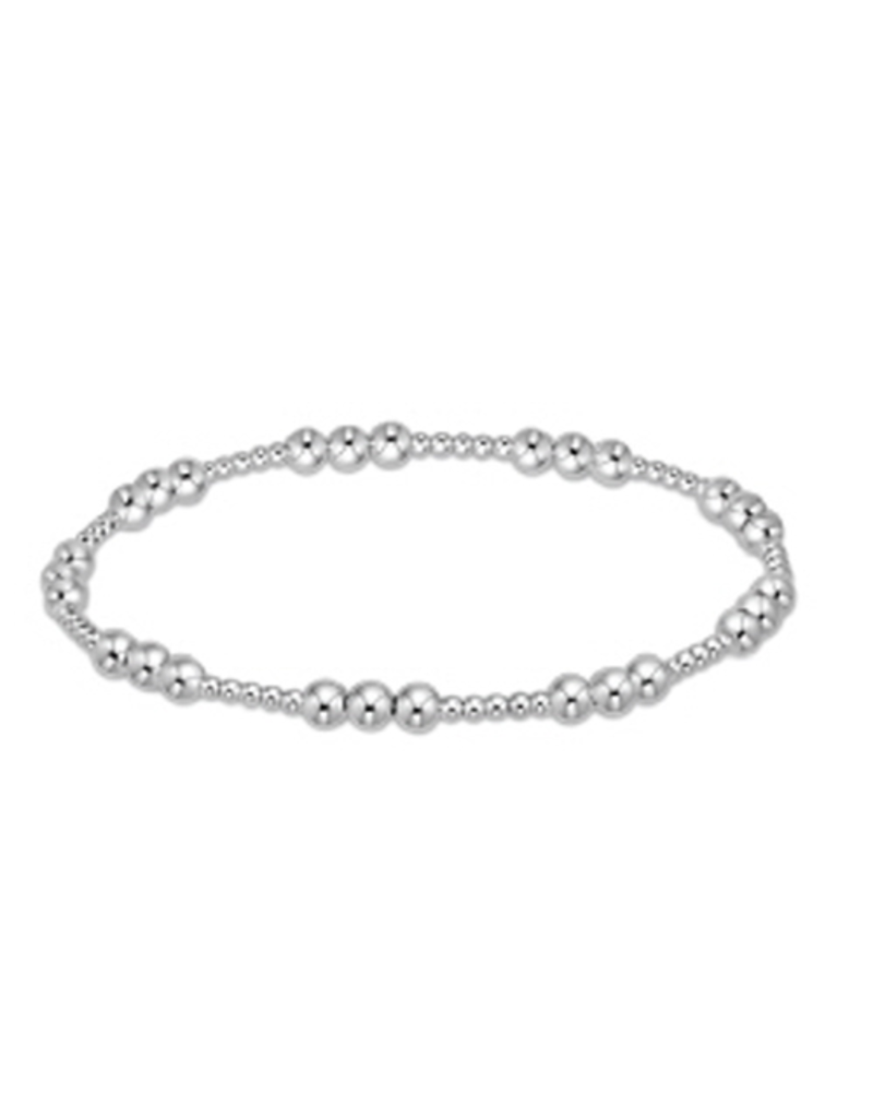 ENEWTON DESIGN Classic Joy Pattern 4mm Bead Bracelet - Silver