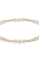 ENEWTON DESIGN Classic Joy Pattern 4mm Bead Bracelet - Pearl/Gold