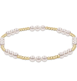 ENEWTON DESIGN Classic Joy Pattern 4mm Bead Bracelet - Pearl/Gold