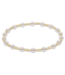 ENEWTON DESIGN Classic Sincerity Pattern 4mm Bead Bracelet - Pearl/Gold