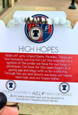 TJAZELLE High Hopes Bracelet in White Cat's Eye & Silver TJAZELLE High Hopes Bracelet in White Cat's Eye & Silver