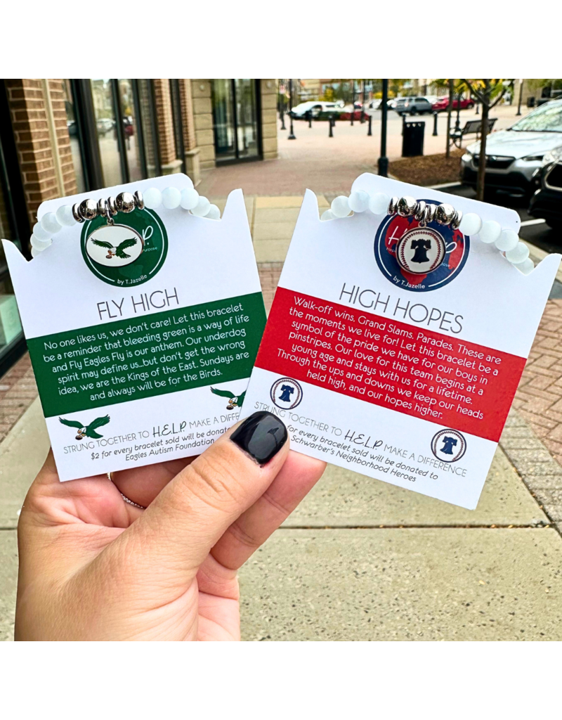 TJAZELLE High Hopes Bracelet in White Cat's Eye & Silver