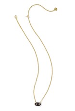 KENDRA SCOTT DESIGN Bailey Gold Pave Short Pendant Necklace in Black Crystal KENDRA SCOTT DESIGN Bailey Gold Pave Short Pendant Necklace in Black Crystal