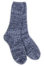 WORLD SOFTEST SOCKS Ragg Crew Sock in Denim