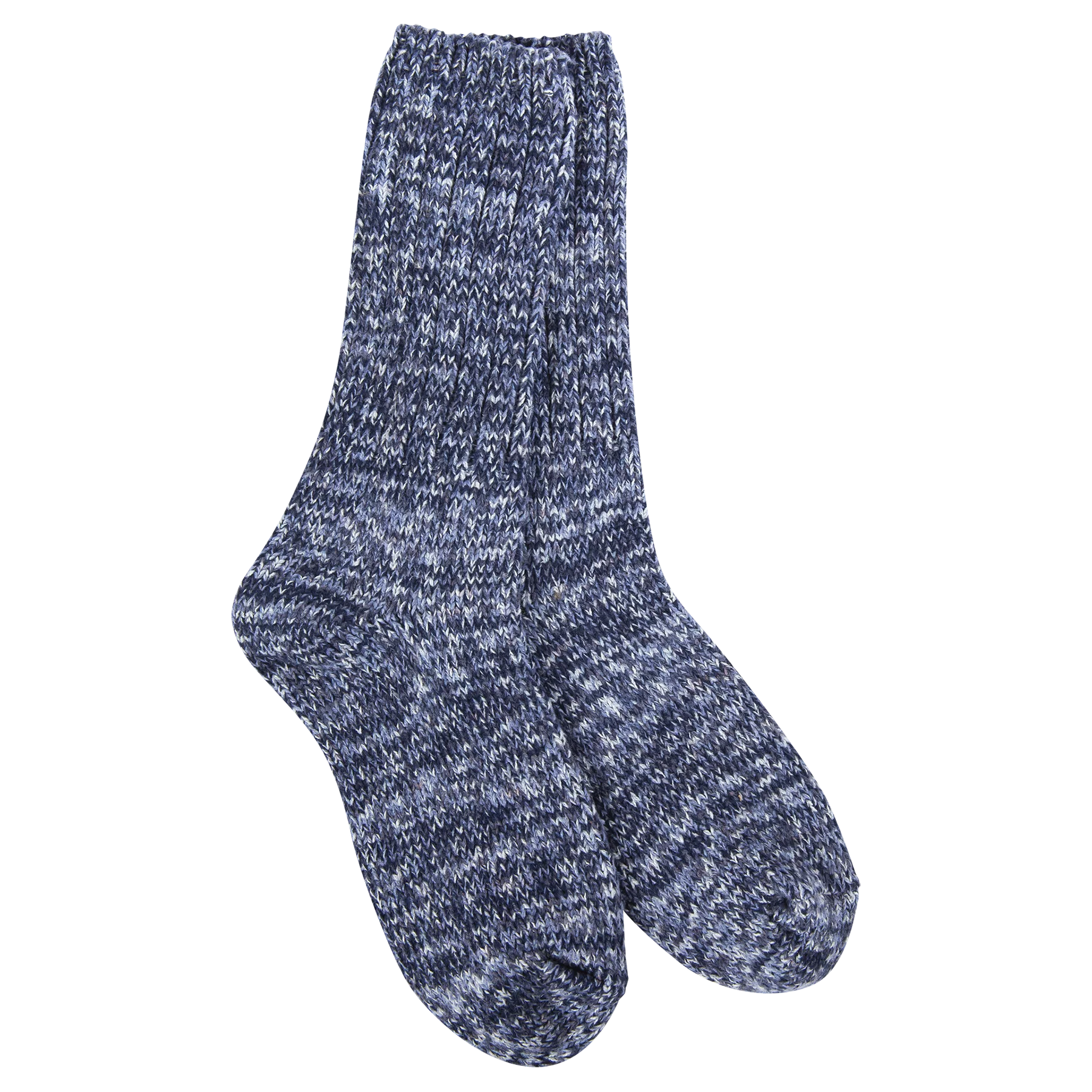 WORLD SOFTEST SOCKS Ragg Crew Sock in Denim
