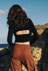 FREE PEOPLE MOVEMENT Bail Out Long Sleeve Layer in Black