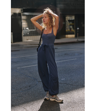 FREE PEOPLE MOVEMENT Inbound Onesie in Midnight Navy