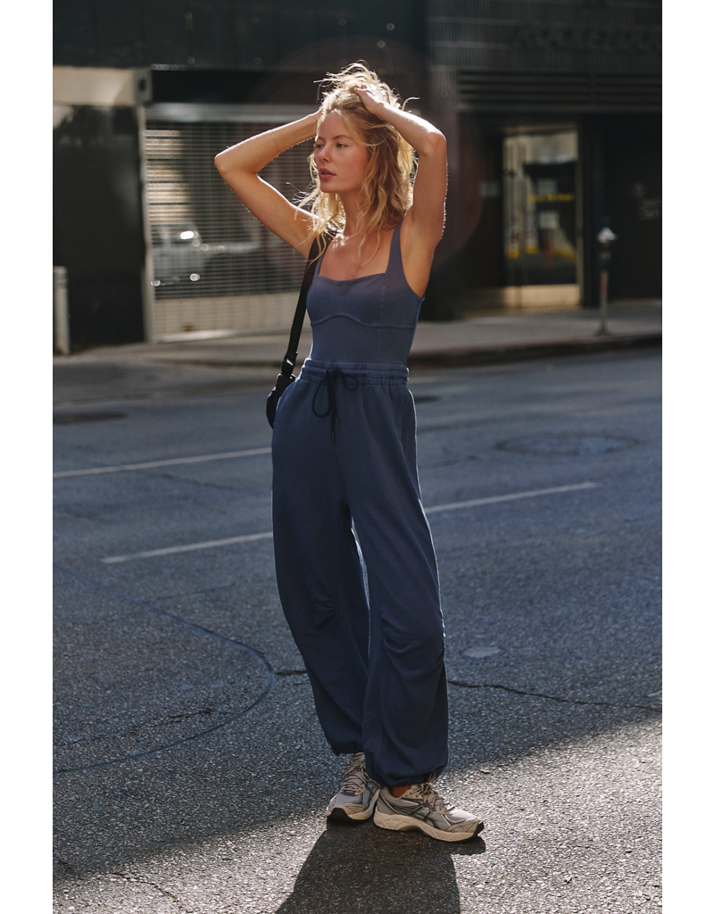 FREE PEOPLE MOVEMENT Inbound Onesie in Midnight Navy