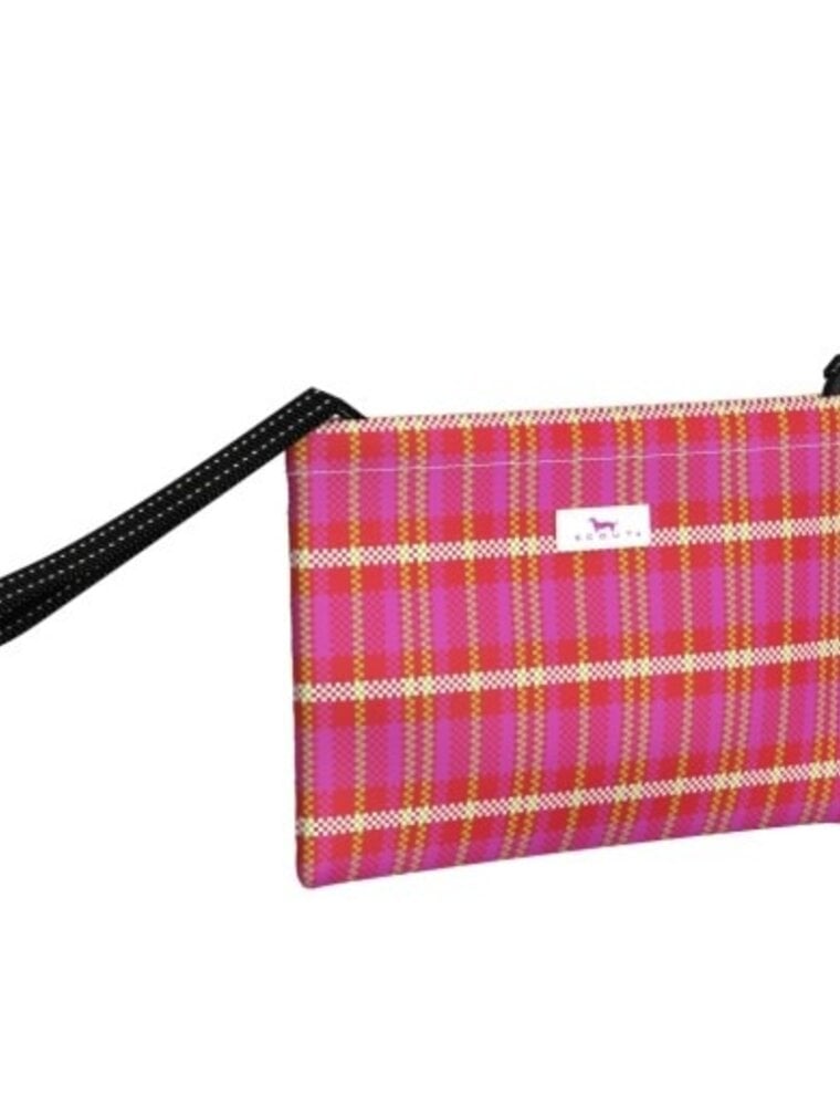 SCOUT Cabana Clutch Wristlet in Sweet Tartan