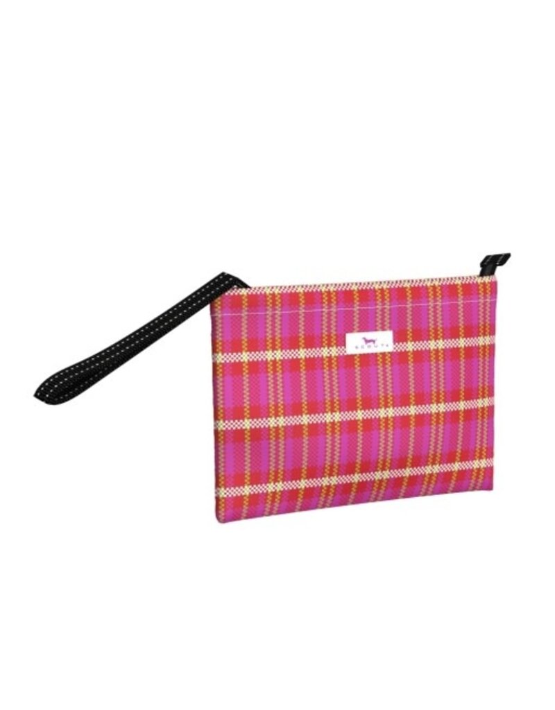 SCOUT Cabana Clutch Wristlet in Sweet Tartan
