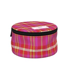 SCOUT Perfect Gem Round Jewelry Case in Sweet Tartan