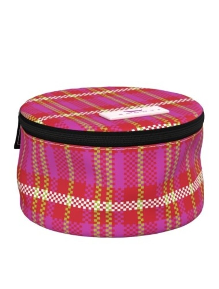 SCOUT Perfect Gem Round Jewelry Case in Sweet Tartan