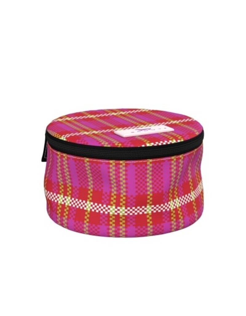 SCOUT Perfect Gem Round Jewelry Case in Sweet Tartan