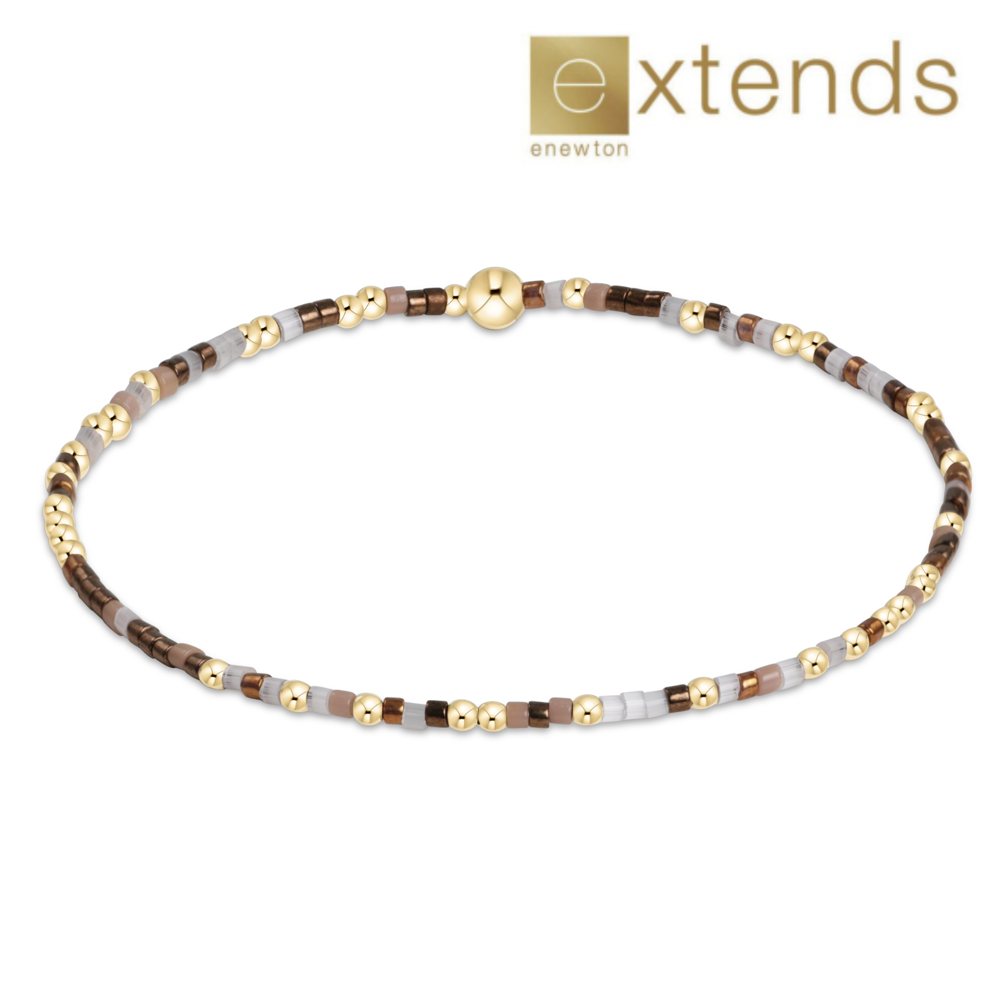ENEWTON DESIGN Extends Hope Unwritten Bracelet - Wake Me Up Before You Cocoa/Gold