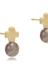 ENEWTON DESIGN Signature Cross Gold Stud Earrings - Labradorite ENEWTON DESIGN Signature Cross Gold Stud Earrings - Labradorite