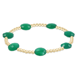 ENEWTON DESIGN Admire 3mm Bead Bracelet - Green Onyx/Gold