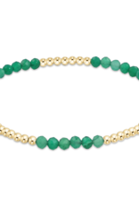 ENEWTON DESIGN Blissful Pattern 2.5mm Bead Bracelet in Green Onyx/Gold