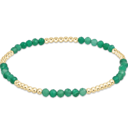 ENEWTON DESIGN Blissful Pattern 2.5mm Bead Bracelet in Green Onyx/Gold