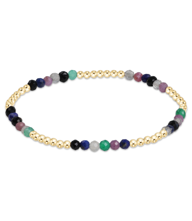 Blissful Pattern 2.5mm Bead Bracelet - Hot Mess Fall & Winter/Gold