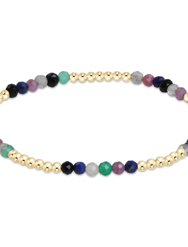 ENEWTON DESIGN Blissful Pattern 2.5mm Bead Bracelet in Hot Mess FW24/Gold