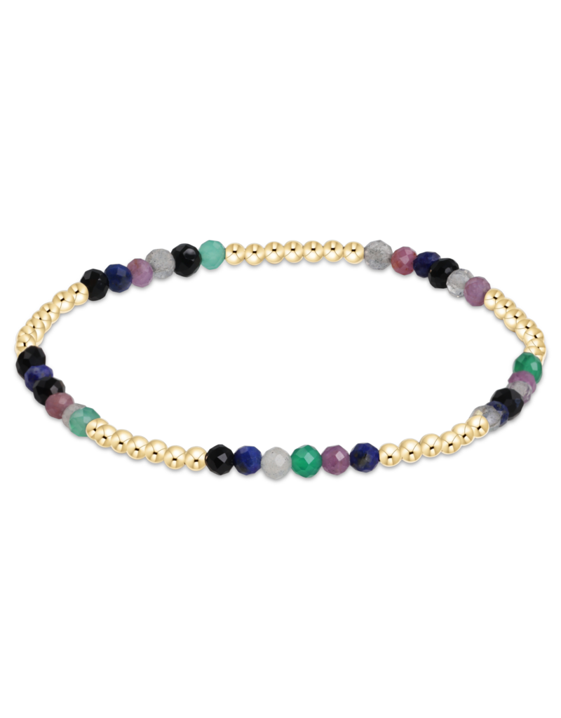 ENEWTON DESIGN Blissful Pattern 2.5mm Bead Bracelet in Hot Mess FW24/Gold