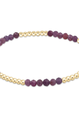 ENEWTON DESIGN Blissful Pattern 2.5mm Bead Bracelet in Ruby/Gold