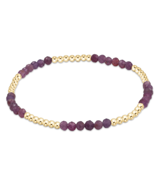 ENEWTON DESIGN Blissful Pattern 2.5mm Bead Bracelet - Ruby/Gold