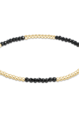 ENEWTON DESIGN Blissful Pattern 2mm Bead Bracelet in Faceted Hematite/Gold