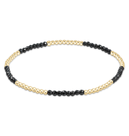 ENEWTON DESIGN Blissful Pattern 2mm Bead Bracelet in Faceted Hematite/Gold