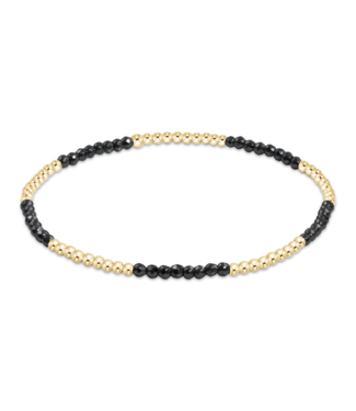 ENEWTON DESIGN Blissful Pattern 2mm Bead Bracelet - Faceted Hematite/Gold