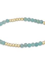 ENEWTON DESIGN Blissful Pattern 2.5mm Bead Bracelet in Amazonite/Gold