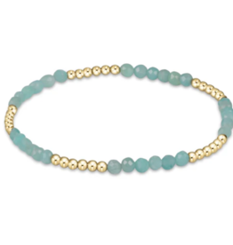 ENEWTON DESIGN Blissful Pattern 2.5mm Bead Bracelet in Amazonite/Gold