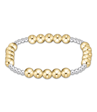 ENEWTON DESIGN Classic Blissful Pattern 6mm Bead Bracelet - Mixed Metal