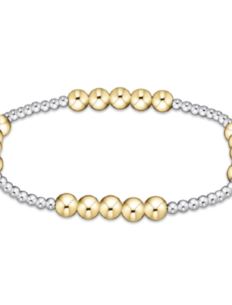 ENEWTON DESIGN Classic Blissful Pattern 5mm Bead Bracelet - Mixed Metal