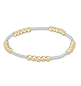 ENEWTON DESIGN Classic Blissful Pattern 4mm Bead Bracelet - Mixed Metal