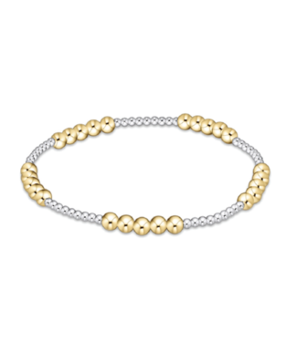 ENEWTON DESIGN Classic Blissful Pattern 4mm Bead Bracelet - Mixed Metal