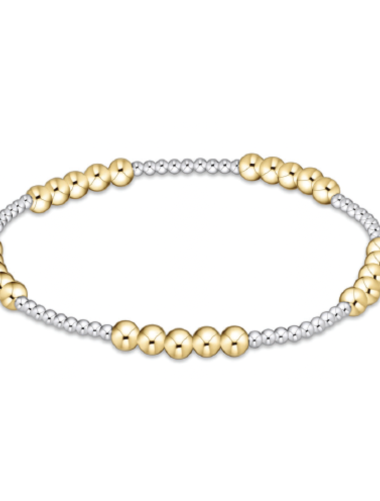 ENEWTON DESIGN Classic Blissful Pattern 4mm Bead Bracelet - Mixed Metal