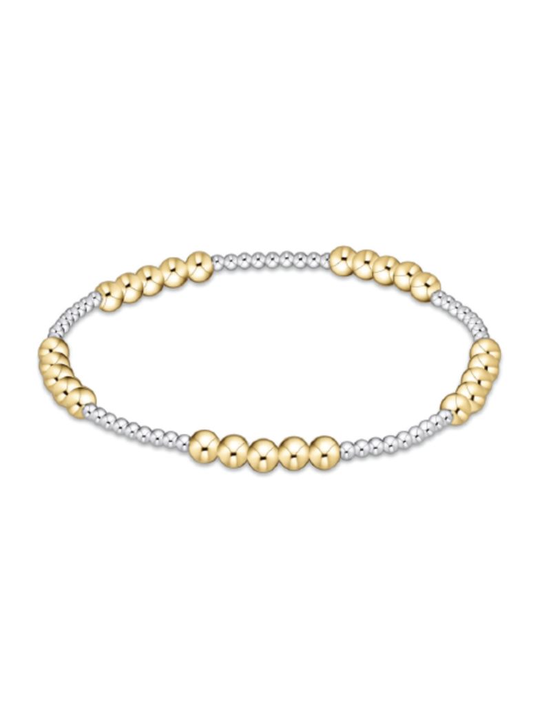 ENEWTON DESIGN Classic Blissful Pattern 4mm Bead Bracelet - Mixed Metal