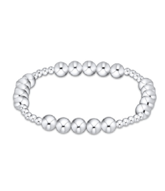 ENEWTON DESIGN Classic Blissful Pattern 6mm Bead Bracelet - Silver