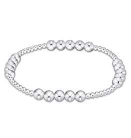 ENEWTON DESIGN Classic Blissful Pattern 5mm Bead Bracelet - Silver