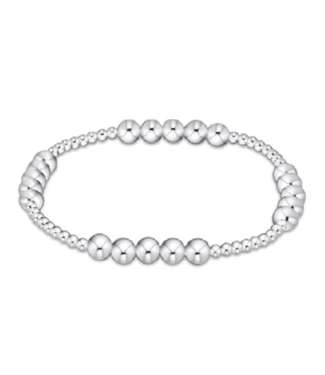ENEWTON DESIGN Classic Blissful Pattern 5mm Bead Bracelet - Silver