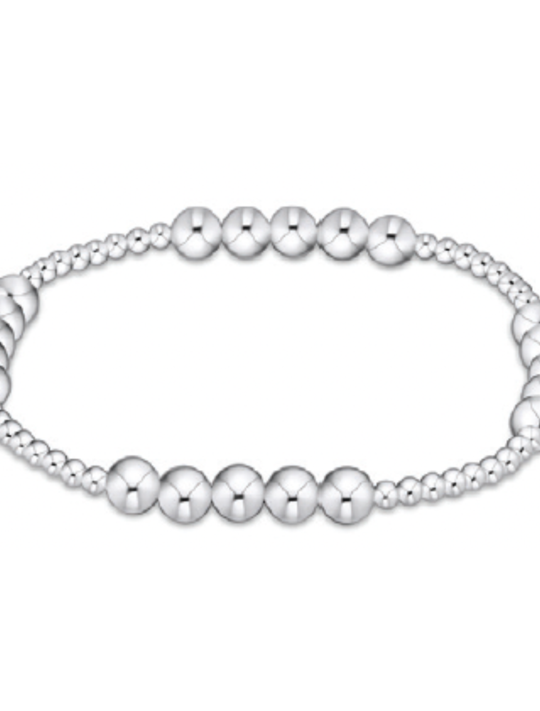 ENEWTON DESIGN Classic Blissful Pattern 5mm Bead Bracelet - Silver