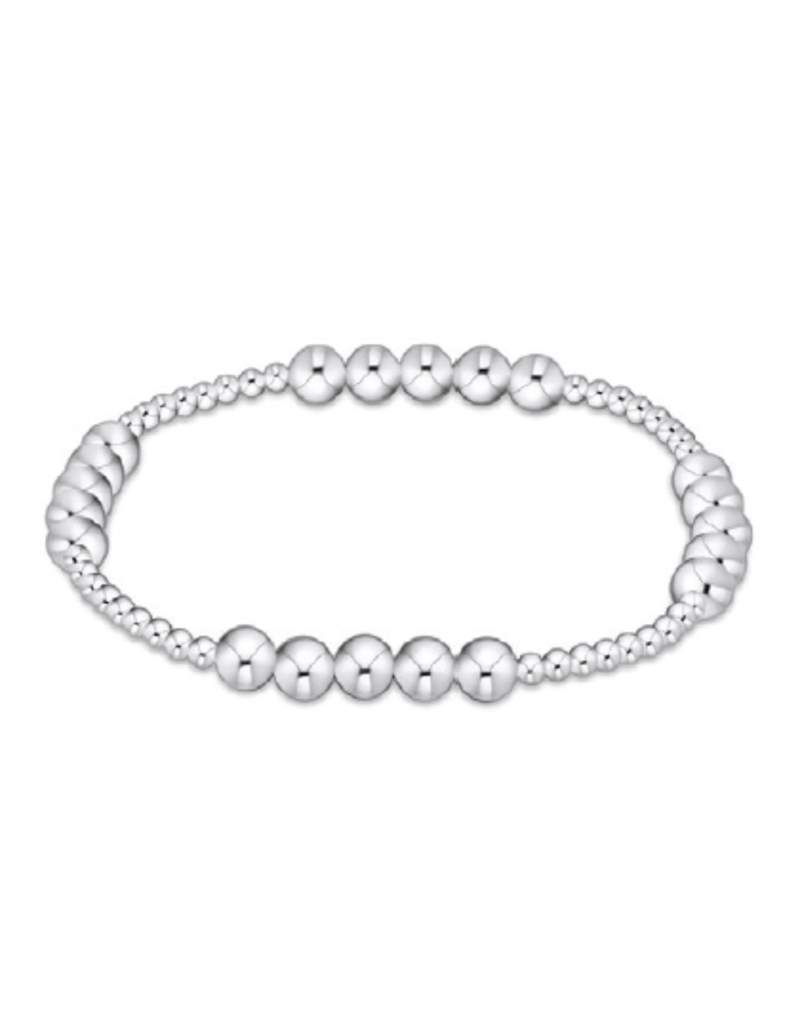 ENEWTON DESIGN Classic Blissful Pattern 5mm Bead Bracelet - Silver