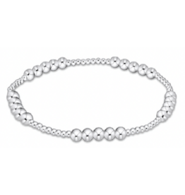 ENEWTON DESIGN Classic Blissful Pattern 4mm Bead Bracelet - Silver