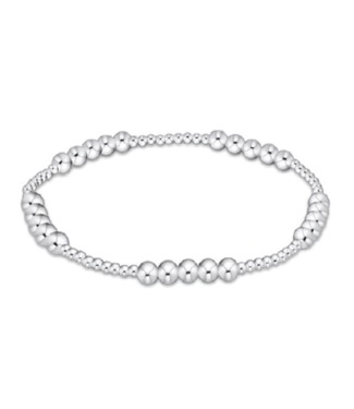 ENEWTON DESIGN Classic Blissful Pattern 4mm Bead Bracelet - Silver