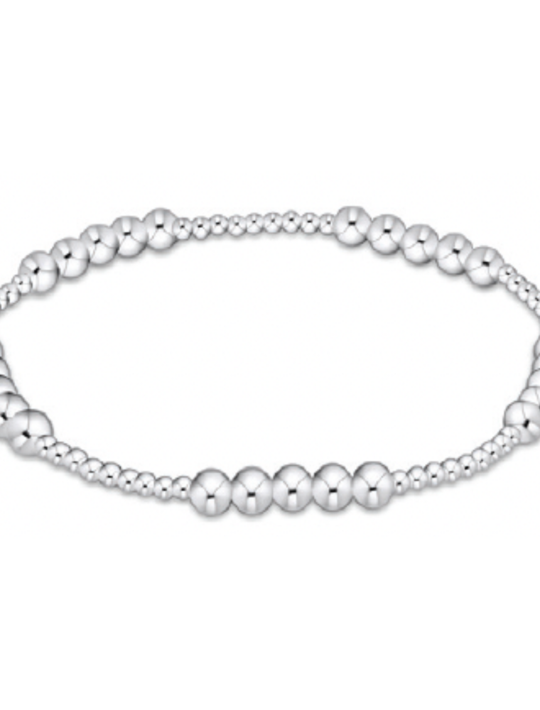 ENEWTON DESIGN Classic Blissful Pattern 4mm Bead Bracelet - Silver