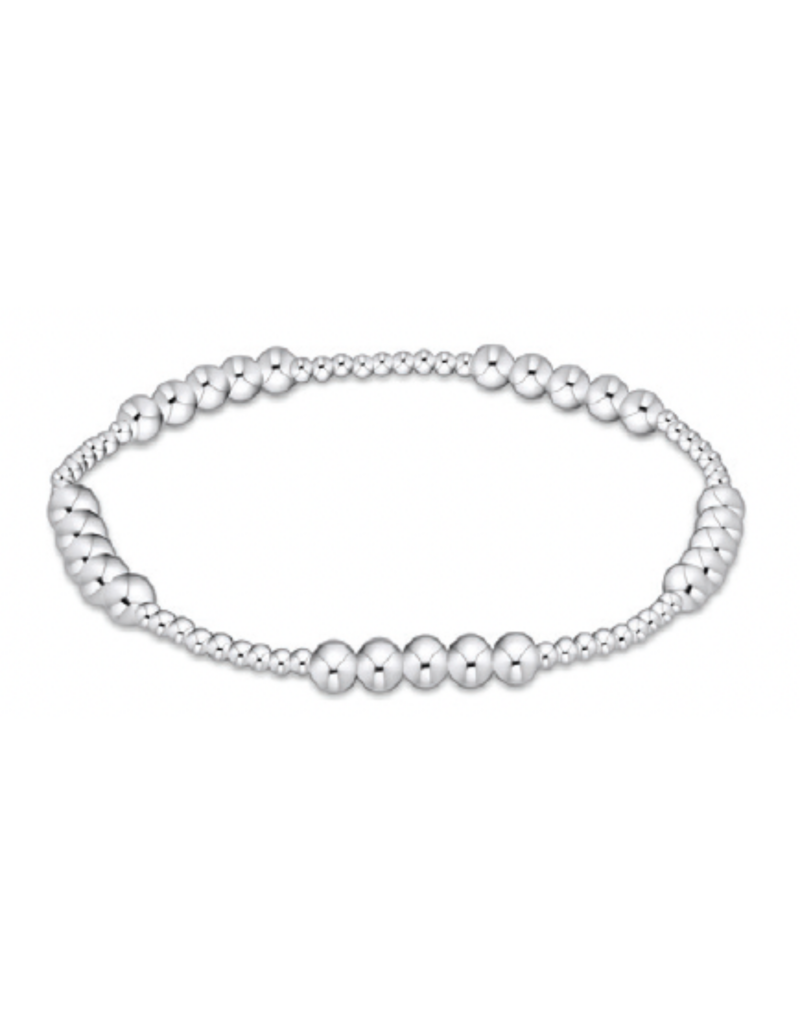 ENEWTON DESIGN Classic Blissful Pattern 4mm Bead Bracelet - Silver
