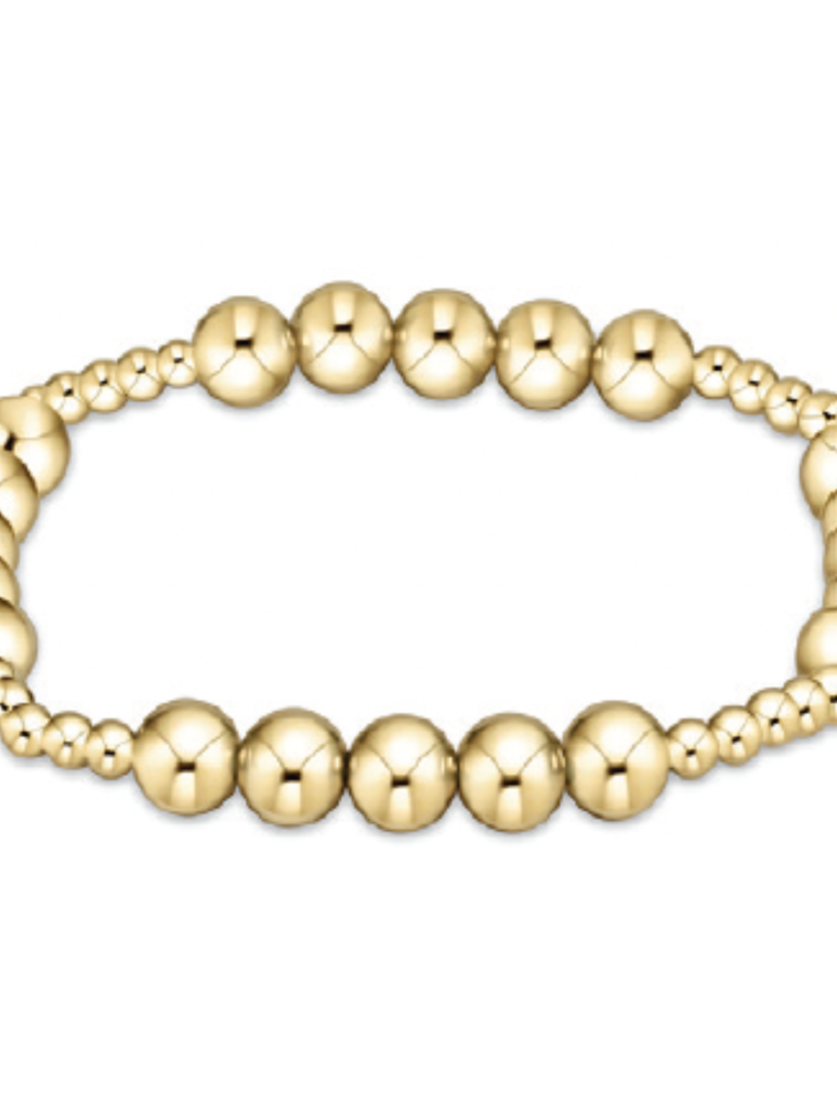 ENEWTON DESIGN Classic Blissful Pattern 6mm Bead Bracelet - Gold