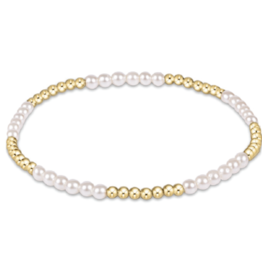 ENEWTON DESIGN Blissful Pattern 2.5mm Bead Bracelet - Pearl/Gold