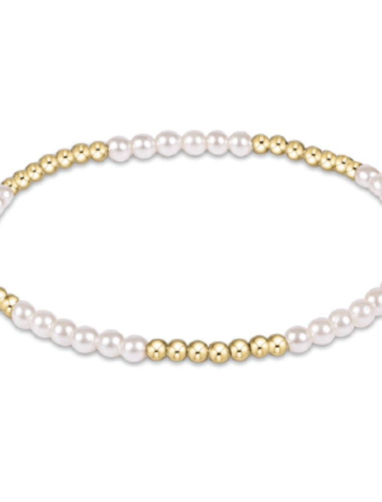 ENEWTON DESIGN Blissful Pattern 2.5mm Bead Bracelet - Pearl/Gold